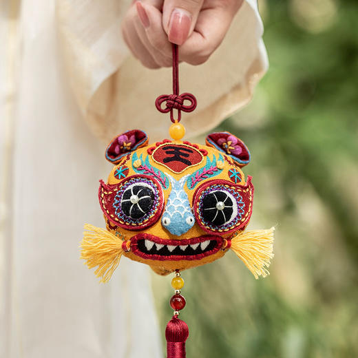 【瑞兽纳福】虎虎生威/双龙香囊系列—刺绣挂件材料包 商品图4