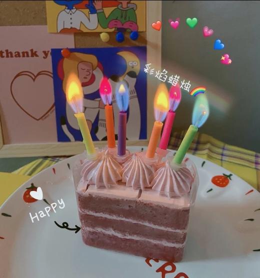 ins彩虹光wonder candle生日蛋糕蜡烛（6支/盒装）（仅随蛋糕一起配送） 商品图1