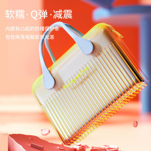 科物酷电脑包FF-2101商务学生电脑手提包男女轻潮14寸收纳包情侣防水拎包 商品图4