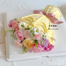 花束蛋糕（鲜花随机）