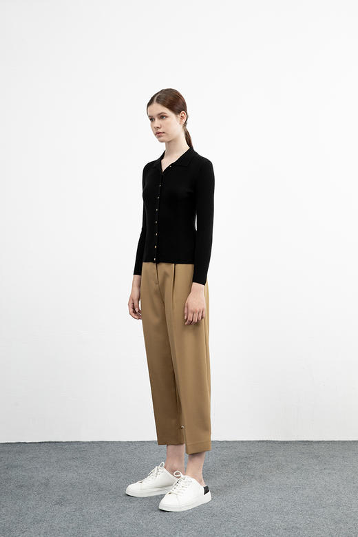 CARA经典翻领纽扣开衫KB213MKC0301B1 商品图2