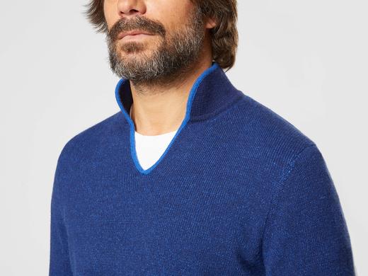 Sease - Ellen Pull - Dark Grey Blue 男装 - 针织衫 - 深灰色/蓝色 商品图3