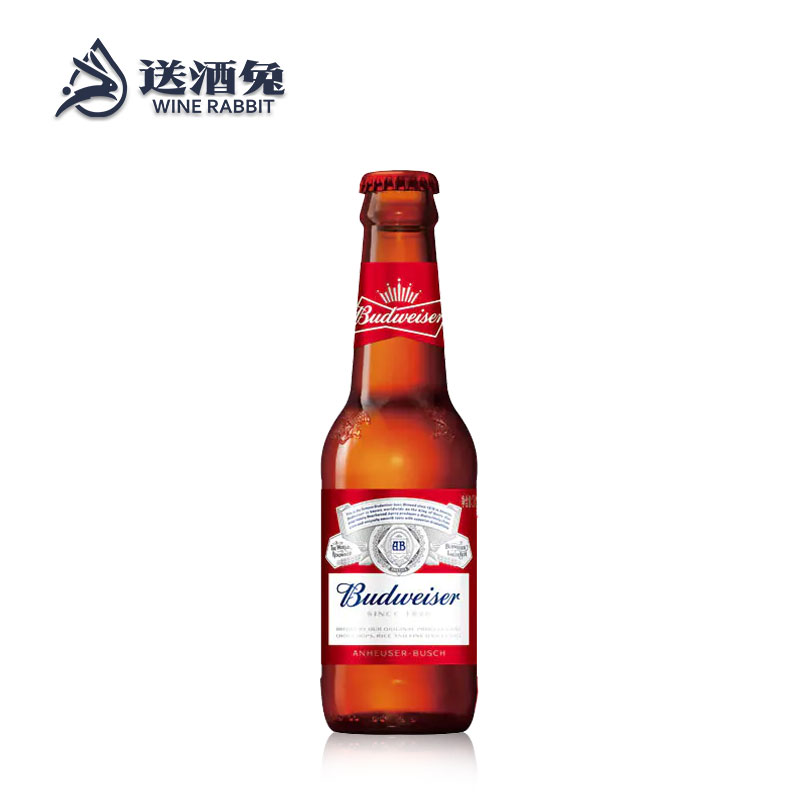 百威(Budweiser)淡色拉格啤酒 迷你小瓶 275ml*24瓶 整箱装