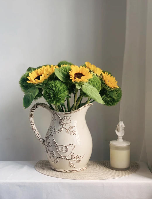 【爱我别走】小花向日葵5支+绿毛球8支送2支防损（绿毛球容易折断介意勿拍） 商品图2