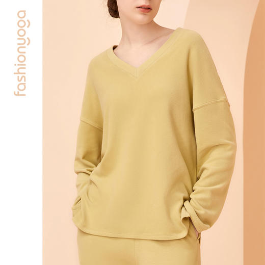 凡圣瑜伽舒适休闲宽松卫衣F11375  商品图9