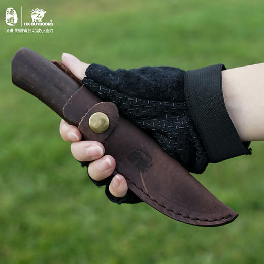 汉道【野厨锻打北欧口袋刀】户外锻打厨刀户外刀 商品图8