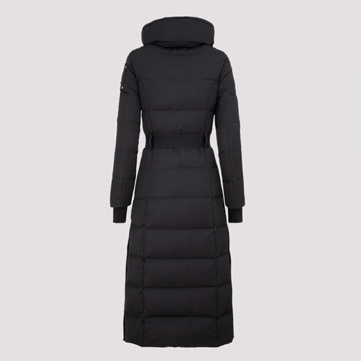 MOOSE KNUCKLES 长款带帽无毛领 女士羽绒服 黑色 M31LP219 292 商品图1