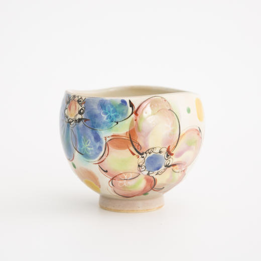 【虚空藏窑】日本原产风之舞语系列九谷烧手工杯茶杯 商品图1