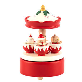 猫的天空之城八音盒《铃儿响叮当》木质卡通女生音乐盒机械生日礼物