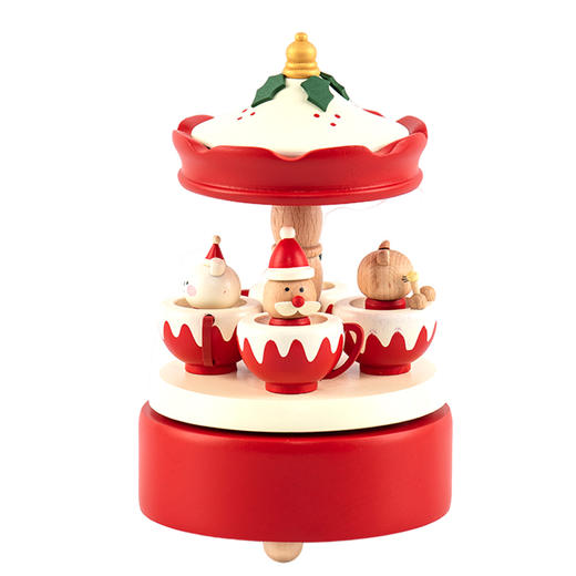 猫的天空之城八音盒《铃儿响叮当》木质卡通女生音乐盒机械生日礼物 商品图0