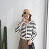 201新款条纹针织开衫 商品缩略图0