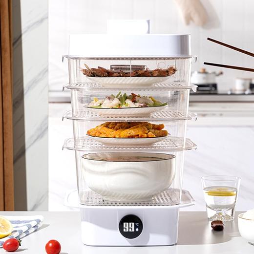 【晚也能吃到热菜！6件套保温菜罩】能放微波炉可做沥水篮，保鲜锁温，防尘防蚊，多层叠加饭菜食物罩，可折叠储物收纳更方便，保温箱盖菜 商品图3