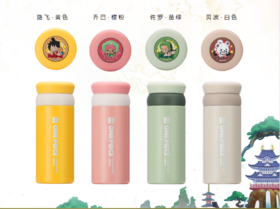 鲤集航海王隔茶真空保温杯D10226