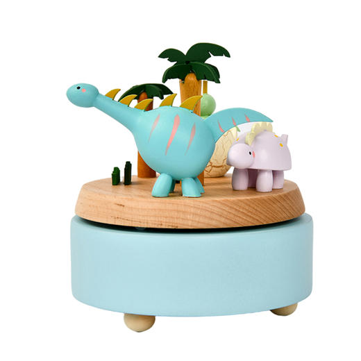 猫的天空之城八音盒《恐龙乐园》音乐盒木质生日礼物礼盒生日快乐送女友送闺蜜 商品图0