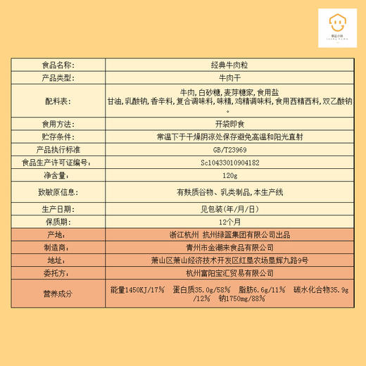 绿盛联名经典牛肉粒120g |幸运小筑 商品图5