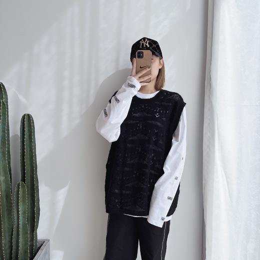 SPELLEDIT2021早秋新款马海毛宽松马甲背心女慵懒风高级感毛背心 商品图1