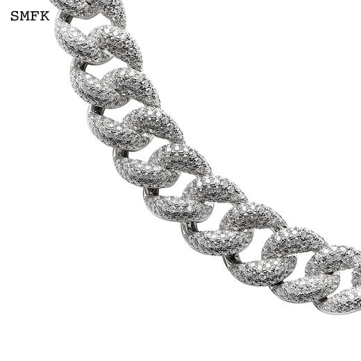 清仓 SMFK十字花古巴钻石项链 银色，合金 Compass AN012S.潮快闪[福利品] 商品图3