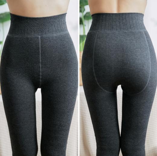 【超值两条装 超保暖打底袜】 竖条螺纹显瘦外穿打底裤 加厚 羊胎绒质感 微压显瘦 提臀高腰 不易起球、褪色、勾丝、变形 商品图12