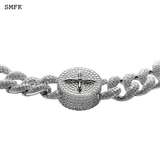清仓 SMFK十字花古巴钻石项链 银色，合金 Compass AN012S.潮快闪[福利品] 商品图4