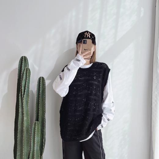 SPELLEDIT2021早秋新款马海毛宽松马甲背心女慵懒风高级感毛背心 商品图0