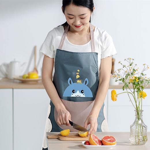 【比裙子还好看的围裙！让你爱上厨房】可擦手设计，防水防污防溅，1秒上身，穿脱自如！即使是下厨！也要美美哒，厨房必备 商品图0