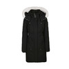 MOOSE KNUCKLES 中长款带帽白毛领 女士羽绒服 黑色 M31LP223 290 商品缩略图0