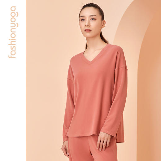 凡圣瑜伽舒适休闲宽松卫衣F11375  商品图2