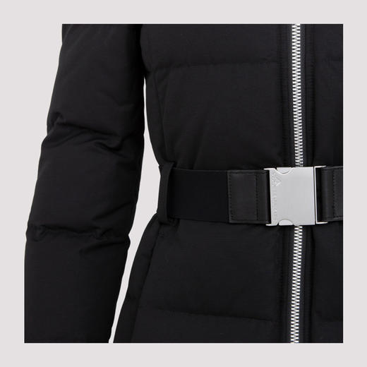 MOOSE KNUCKLES 长款带帽无毛领 女士羽绒服 黑色 M31LP219 292 商品图2