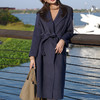 臣禾【100%绵羊毛】呢外套系腰带纯色长款呢大衣9214081126【现货 库存同步售完不补】 商品缩略图1