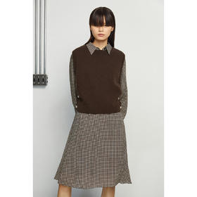 INSUN恩裳冬季新品通勤风格自然腰连衣裙9C31505630