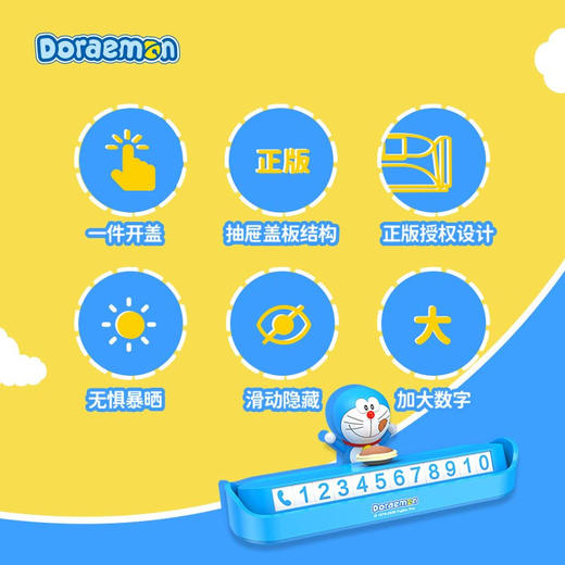 ROCK洛克 哆啦A梦 停车号码牌 商品图2