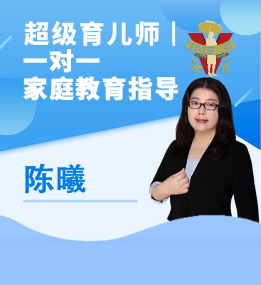 【超级育儿师 一对一家庭教育指导】陈曦老师 线上视频指导（专享链接） 商品图0