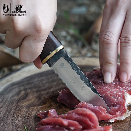 汉道【野厨锻打北欧口袋刀】户外锻打厨刀户外刀 商品图6