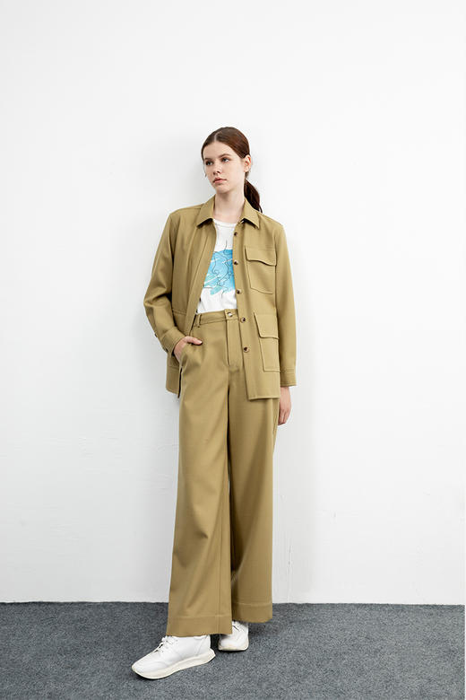 CARA休闲系带衬衫KB213MWJ0036K1 商品图0