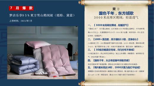 天空之城-MJ BABY尊享95%白鹅绒四季被/厚被：东方Ⅱ【买一送一】 商品图4