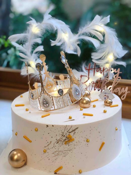 皇冠羽毛奶油蛋糕 下单前请仔细阅读商品详情 商品图0