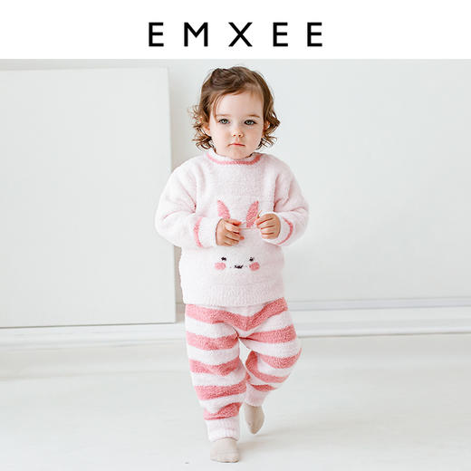 【宝宝服饰】嫚熙婴童秋冬款儿童家居服套装（上衣+下衣） 商品图1