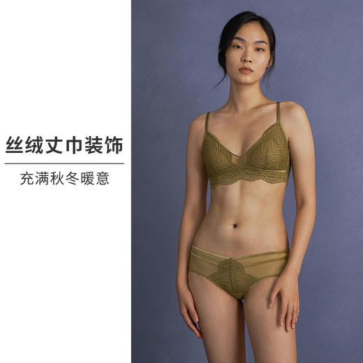 HSIA遐内衣女薄款三角杯星空蕾丝性感胸罩不空杯防凸点无钢圈文胸 商品图3