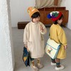 【母婴】韩国童装同款儿童中长款卫衣男女儿童秋冬季新款加绒加厚套头上衣 商品缩略图1