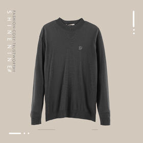 E93194204极简纯色羊毛衫