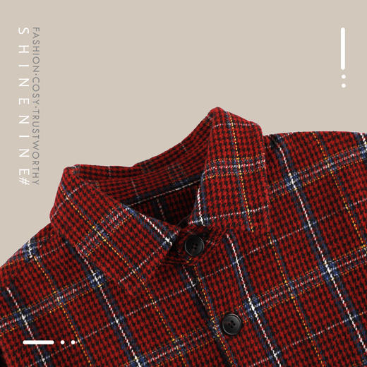 93542165格纹字母印花长袖衬衫外套 商品图1