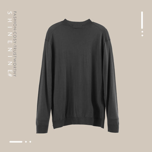 E93194204极简纯色羊毛衫 商品图3