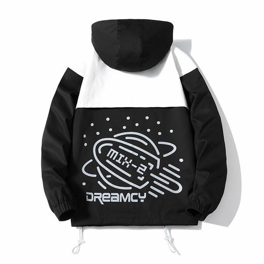 【服饰鞋包】春秋季新款男士夹克宽松潮流港风星球外套男青少年情侣上衣 商品图2