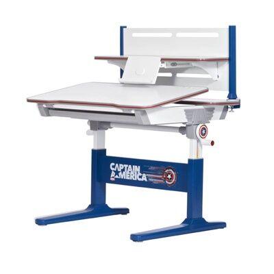 幸福果 迪士尼美国队长联名款儿童学习桌90*73cm 含书架&儿童坐椅套装 商品图1