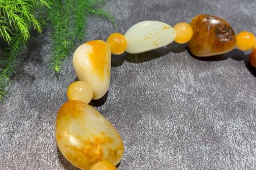 【御珠宫坊·传承系列】和田玉子料原石手串 商品图2