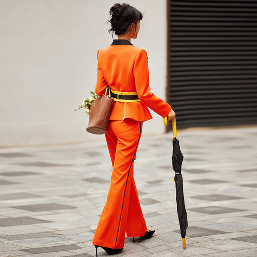 1202064 烟岚云秀 高端TR厚斜纹裤子 雾境 商品图3