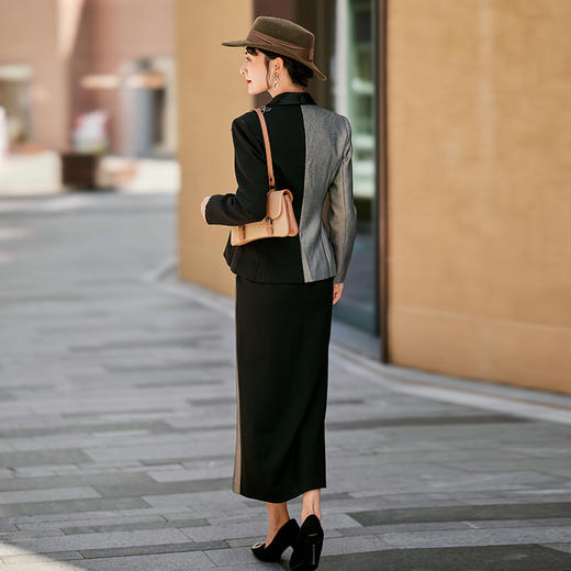 1202021 鎏金岁月 精纺羊毛面料 半裙 雾境 商品图4