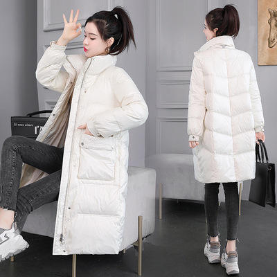 WZNH-WC218059 时尚棉衣棉服女2021年新款中长款羽绒棉袄爆款ins港风冬季外套潮 商品图3