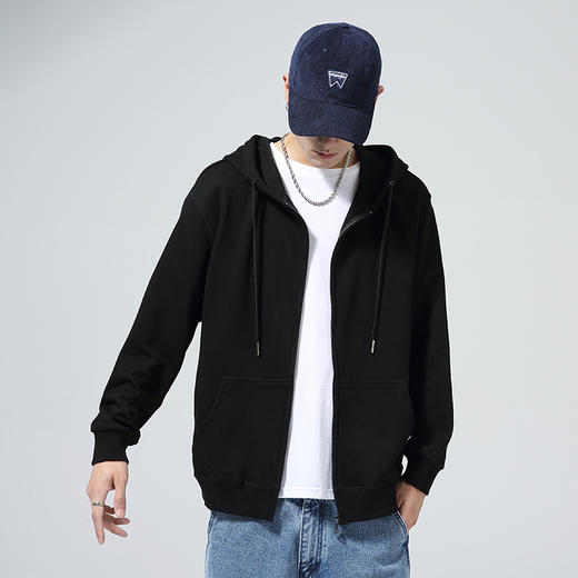 【服饰鞋包】秋冬长袖棉质圆领卫衣男士纯色上衣打底衫休闲男装长袖卫衣 商品图1