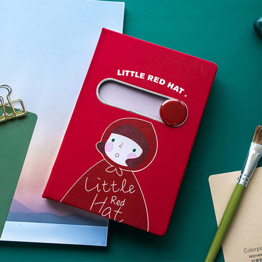 卡杰创意画左右本128张B6笔记本子大学生记事本简约日记本文艺精致送礼文具套装网红手账本 商品图4